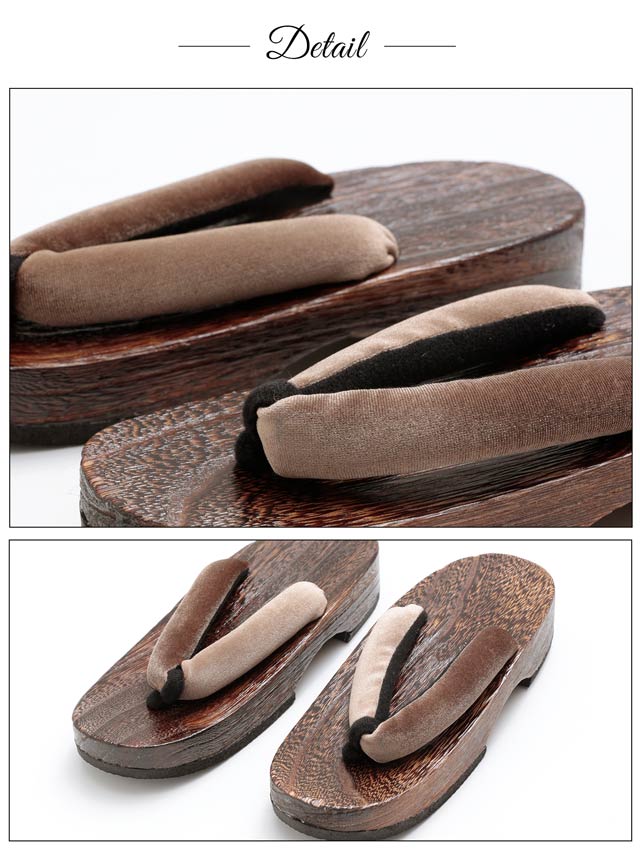 [単品]シンプルバイカラー下駄【YUKATA by dazzy 2025】