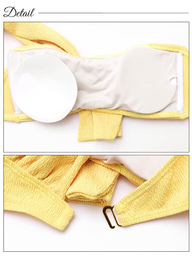 [2点SET]ツイストワンショルダーバンドゥビキニ/水着【dazzy beach/2025ビキニ】