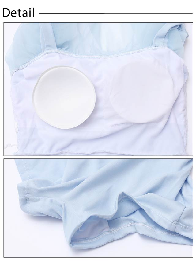 パステルシアーフレアリボンショルダーワンピース/水着【dazzy beach/2025ビキニ】