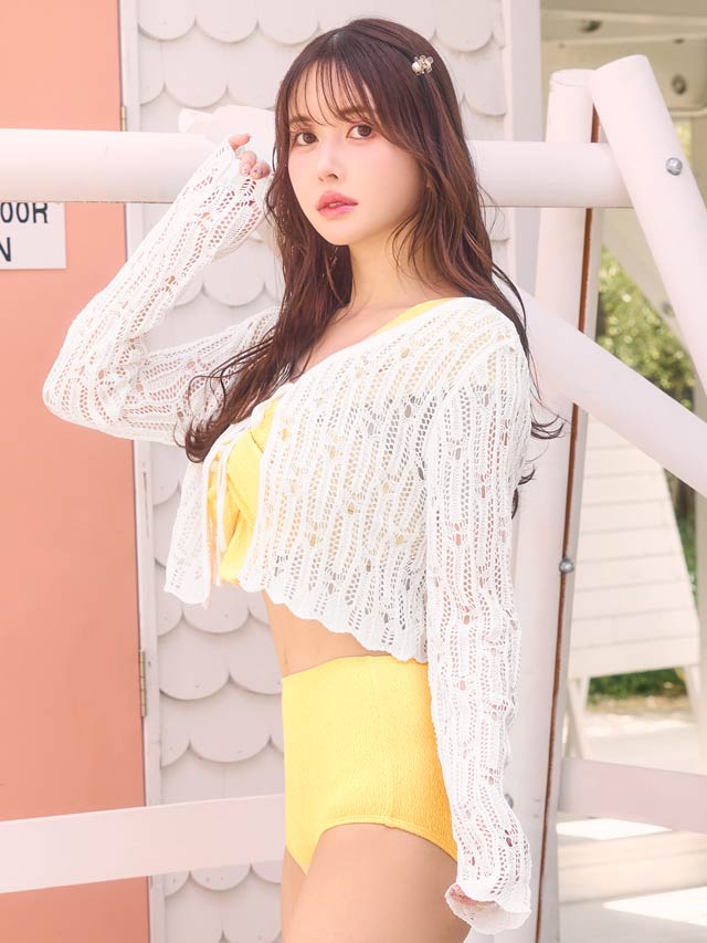 フロントリボンボレロカーディガン【dazzy beach/2025ビキニ】