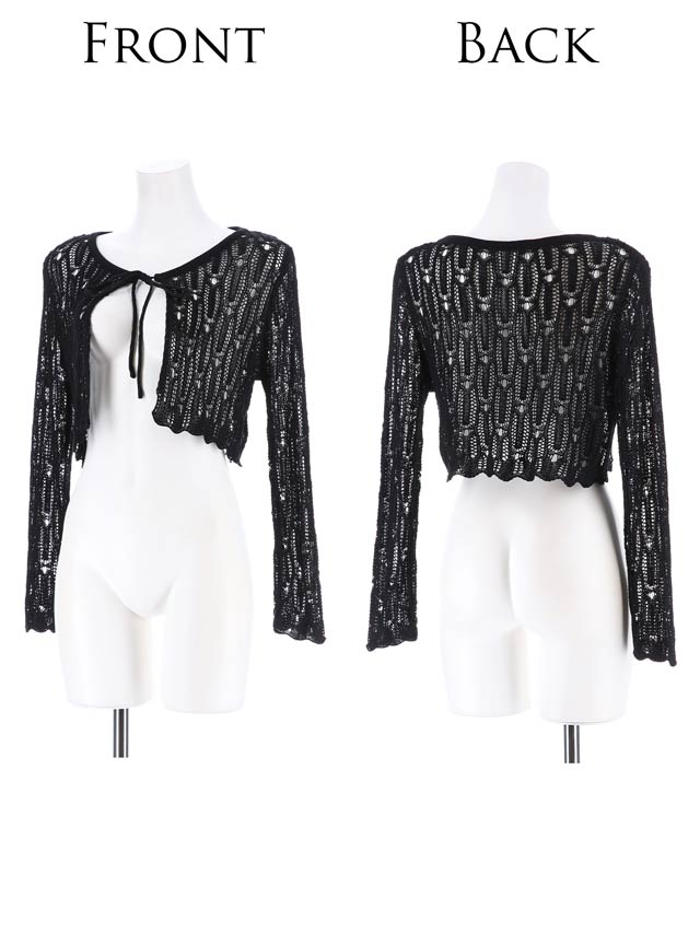 フロントリボンボレロカーディガン【dazzy beach/2025ビキニ】