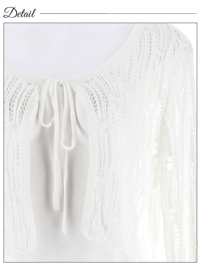 フロントリボンボレロカーディガン【dazzy beach/2025ビキニ】