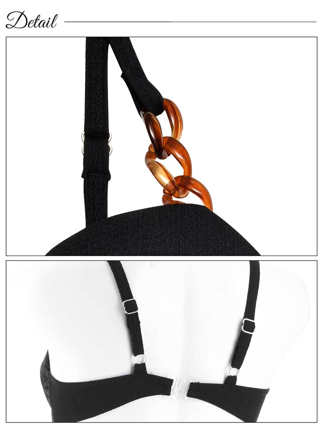 ウエストカットリボンワンピース/水着【dazzy beach/2025ビキニ】