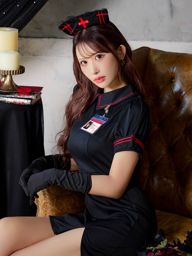 《ハロウィン早得★送料無料》9/8新作![4点SET]セクシーナース風コスチューム[伊藤桃々着用]【2025ハロウィン/コスプレ】