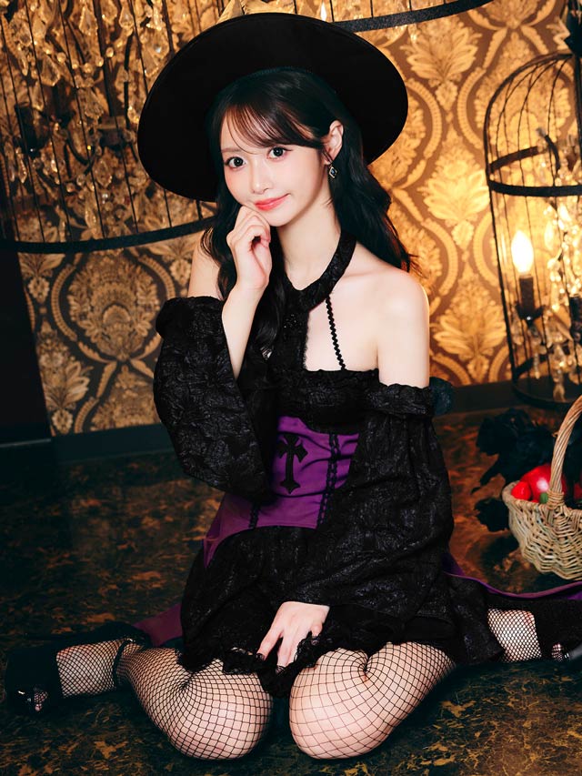 10/3新作![4点SET]ゴシック魔女コスチューム【2025ハロウィン/コスプレ】
