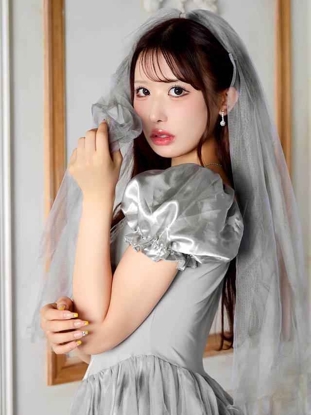 10/3新作![2点SET]花嫁ゾンビコスチューム[伊藤桃々着用]【2025ハロウィン/コスプレ】