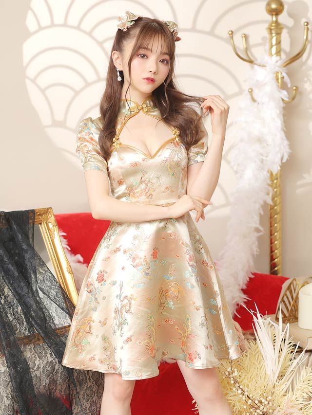 《ハロウィン早得★送料無料》【3点SET】Cuteチャイナコスチューム【2025ハロウィン/コスプレ】