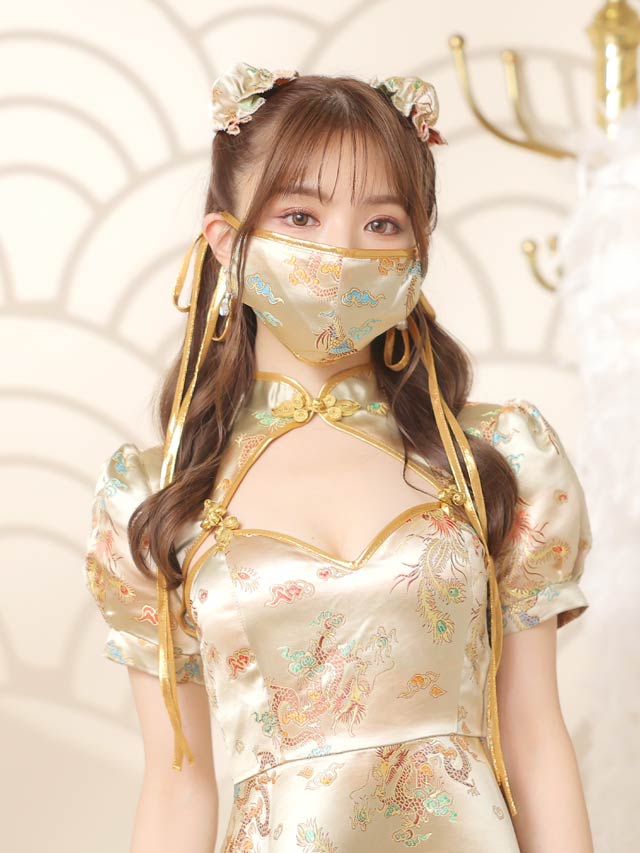 《ハロウィン早得★送料無料》【3点SET】Cuteチャイナコスチューム【2025ハロウィン/コスプレ】