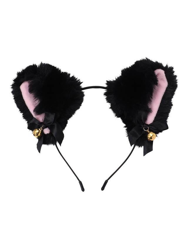 《ハロウィン早得★送料無料》単品ふわふわ猫耳カチューシャ【2025ハロウィン/コスプレ】