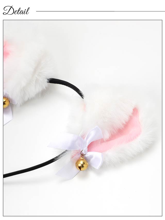 《ハロウィン早得★送料無料》単品ふわふわ猫耳カチューシャ【2025ハロウィン/コスプレ】