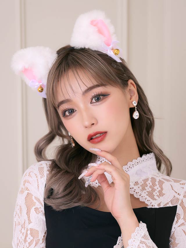 《ハロウィン早得★送料無料》単品ふわふわ猫耳カチューシャ【2025ハロウィン/コスプレ】