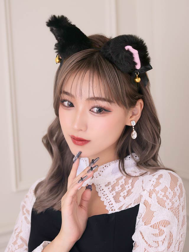 《ハロウィン早得★送料無料》単品ふわふわ猫耳カチューシャ【2025ハロウィン/コスプレ】