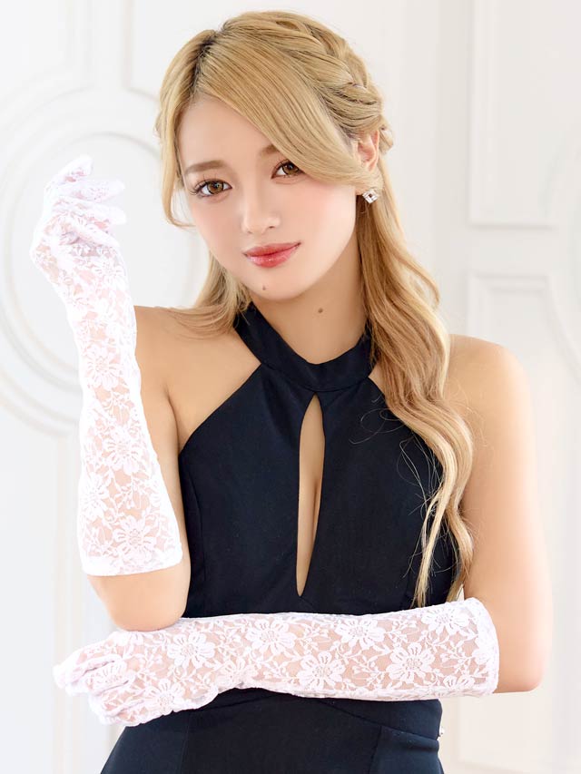 《ハロウィン早得★送料無料》シアーフラワーレースグローブ【2025ハロウィン/小物】