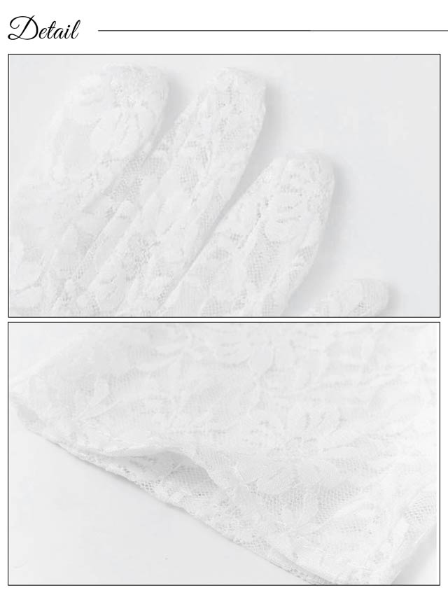 《ハロウィン早得★送料無料》シアーフラワーレースグローブ【2025ハロウィン/小物】