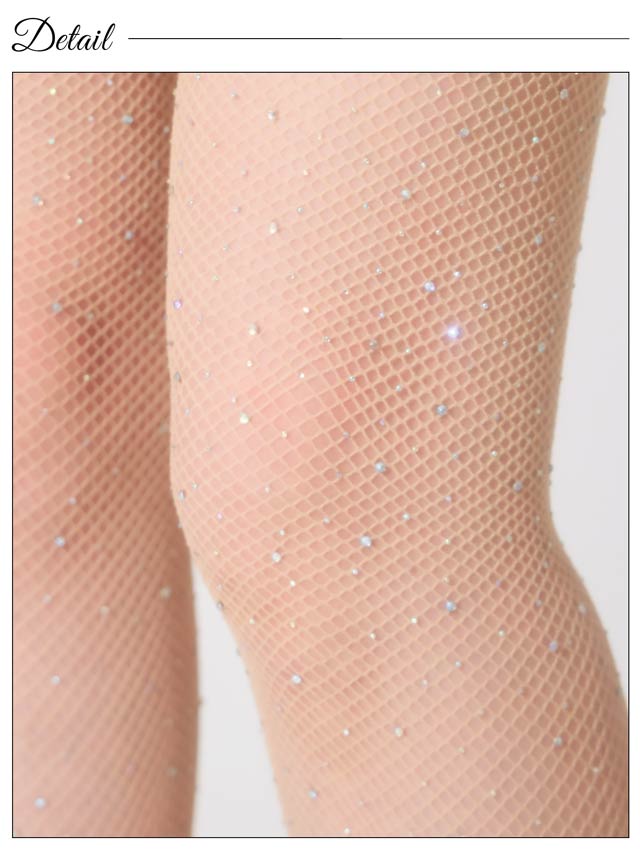 《ハロウィン早得★送料無料》シャイニーラインストーン網タイツ【2025ハロウィン/小物】