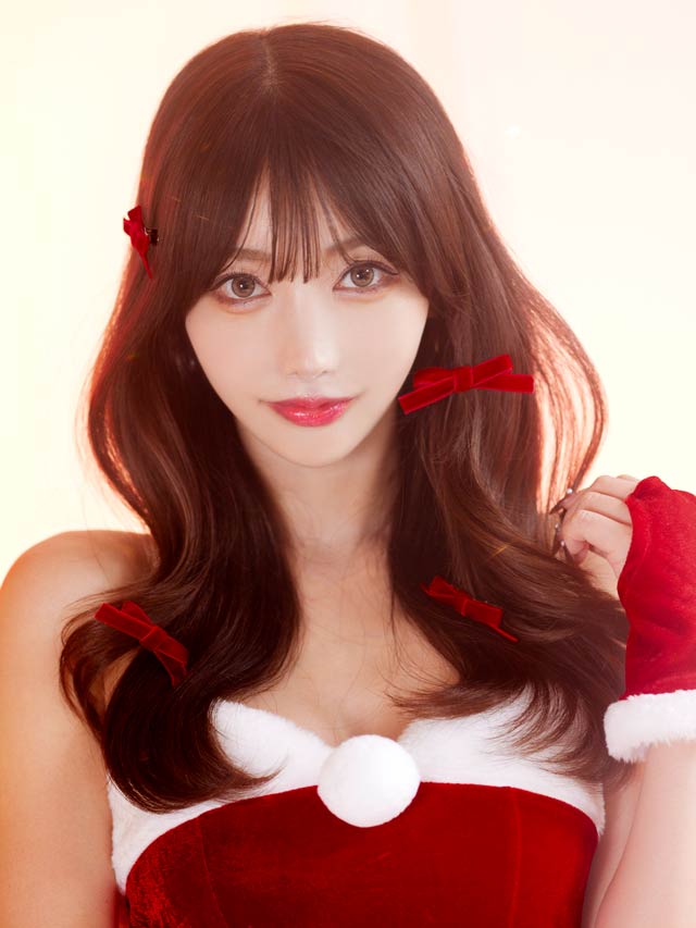 2typeリボンクリップヘアアクセサリー【2025サンタ/コスプレ】