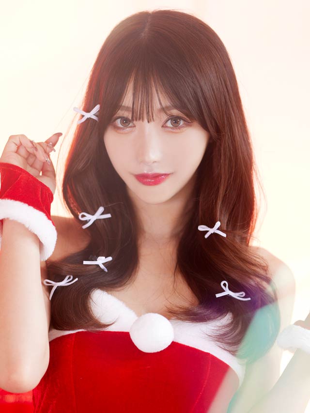 2typeリボンクリップヘアアクセサリー【2025サンタ/コスプレ】