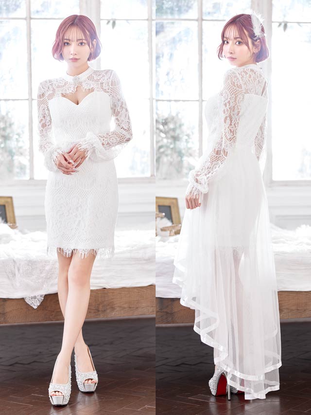 《ハロウィン早得★送料無料》【4点SET】セクシー総レースエンジェルデビルコスチューム【2025ハロウィン/コスプレ】