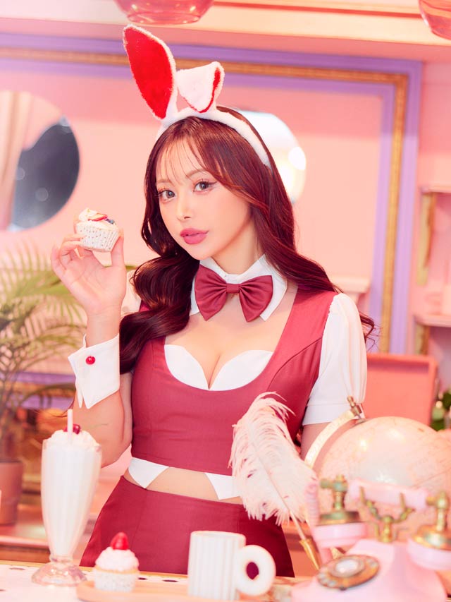 [6点SET]バニーガールサンタコスチューム【2025サンタ/コスプレ】