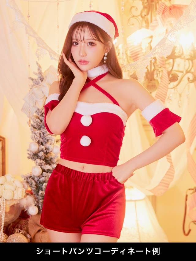 [単品]シンプルショートパンツサンタコスチューム【2025サンタ/コスプレ】