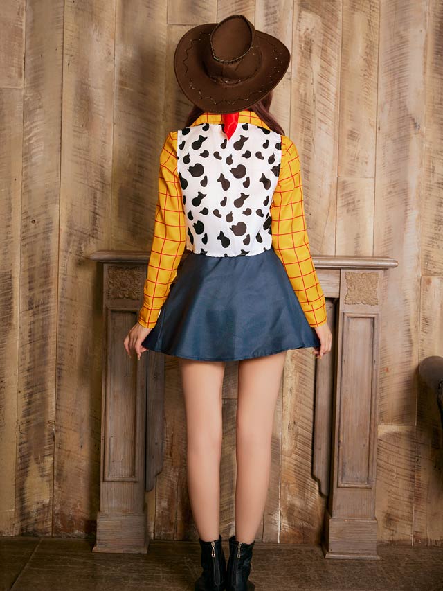 《ハロウィン早得★送料無料》9/8新作![6点SET]ウエスタンカウガールコスチューム[伊藤桃々着用]【2025ハロウィン/コスプレ】