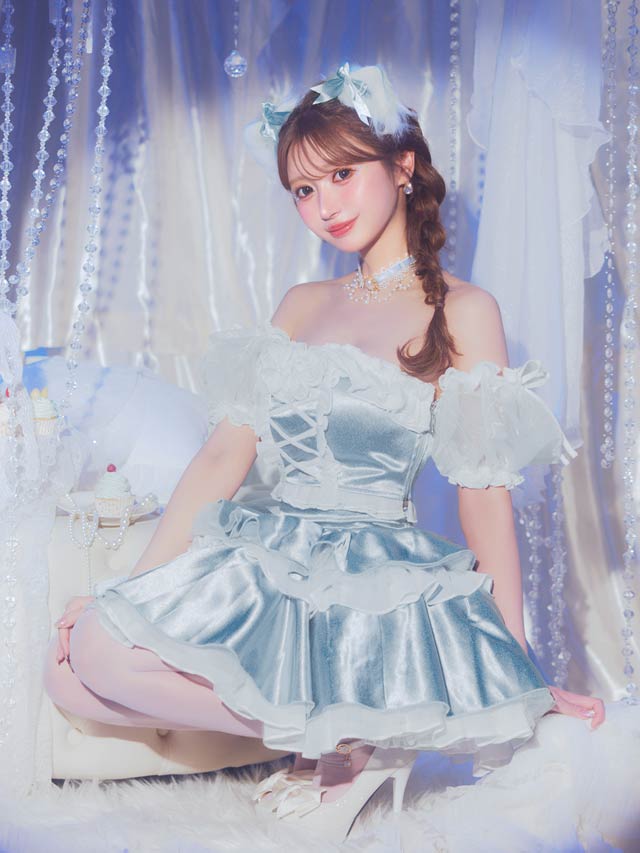 【予約販売/10月16日頃より順次発送】9/29新作![2点SET]プリンセスアイドルオフショルセットアップコスチューム【2025ハロウィン/コスプレ】