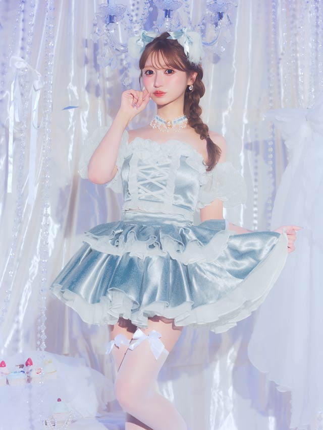 【予約販売/10月16日頃より順次発送】9/29新作![2点SET]プリンセスアイドルオフショルセットアップコスチューム【2025ハロウィン/コスプレ】