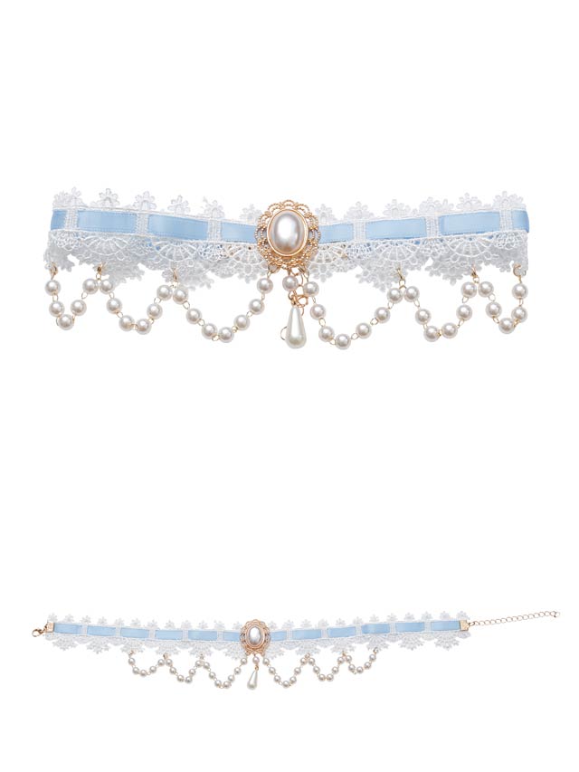 9/29新作!プリンセスアイドルレースリボンチョーカー【2025ハロウィン/小物】