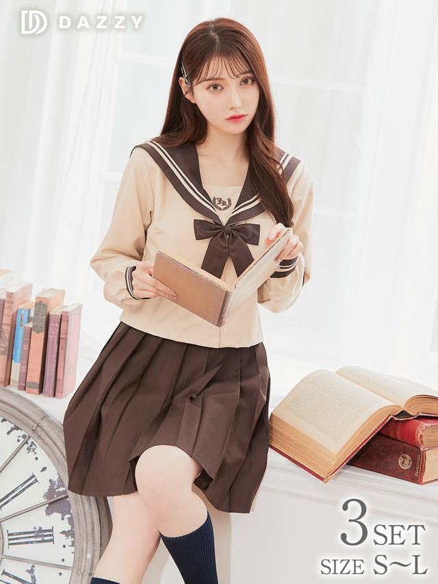 9/8再入荷![3点SET]クラシカルセーラー服コスチューム【2025ハロウィン/コスプレ】
