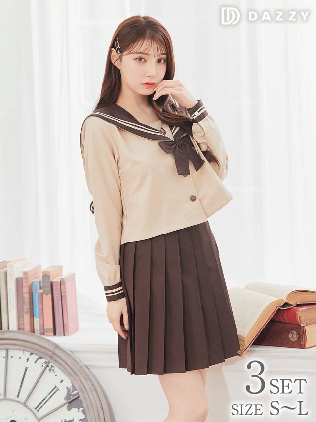 9/8再入荷![3点SET]クラシカルセーラー服コスチューム【2025ハロウィン/コスプレ】