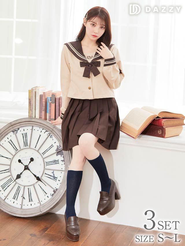 9/8再入荷![3点SET]クラシカルセーラー服コスチューム【2025ハロウィン/コスプレ】