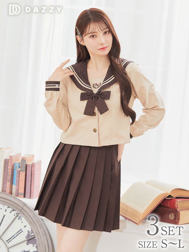 9/8再入荷![3点SET]クラシカルセーラー服コスチューム【2025ハロウィン/コスプレ】