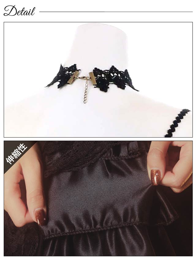 《ハロウィン早得★送料無料》[SMLサイズ][3点SET]ゴシック魔女コスチューム[3サイズ展開]