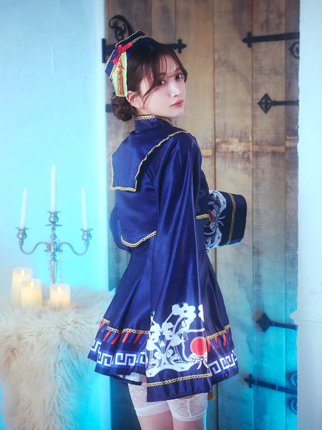 《ハロウィン早得★送料無料》[SMLサイズ][3点SET]キュートフレアキョンシーコスチューム[3サイズ展開]