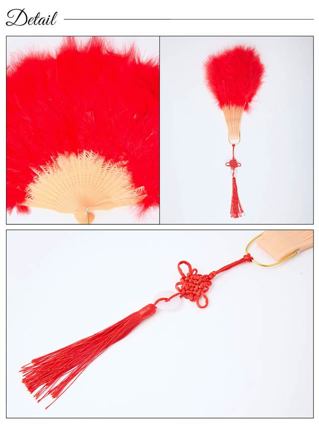 《ハロウィン早得★送料無料》ゴージャスファー扇子【2025ハロウィン/小物】