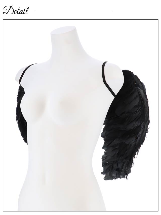 《ハロウィン早得★送料無料》エレガントモノトーンウィング【2025ハロウィン/小物】