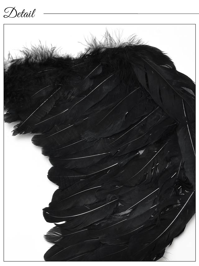 《ハロウィン早得★送料無料》エレガントモノトーンウィング【2025ハロウィン/小物】