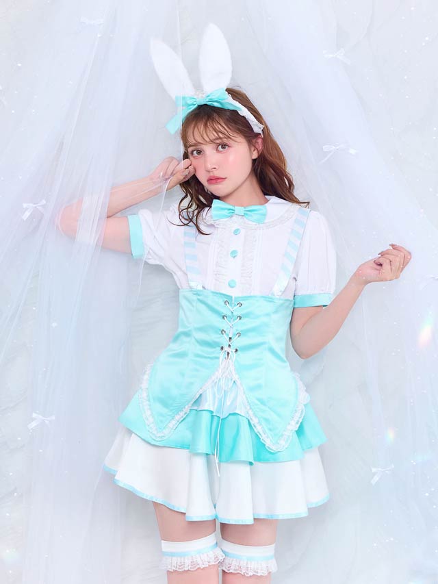 【オサレカンパニー監修】9/25新作![8点SET]ワンダーバニーコスチューム【2025ハロウィン/コスプレ】