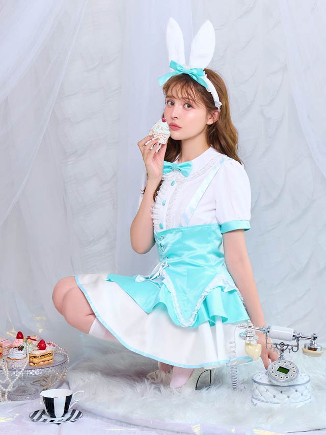 【オサレカンパニー監修】9/25新作![8点SET]ワンダーバニーコスチューム【2025ハロウィン/コスプレ】