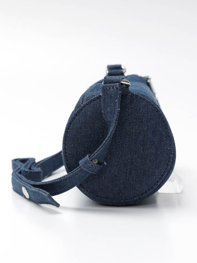 [2way]デニムシリンダーボタンショルダー＆ハンドバッグ