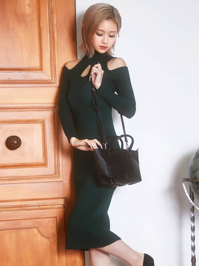 [2way]シンプルフロントラインショルダー＆ハンドバッグ