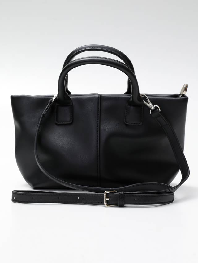 [2way]シンプルフロントラインショルダー＆ハンドバッグ