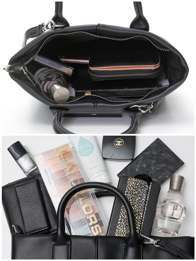 [2way]シンプルフロントラインショルダー＆ハンドバッグ