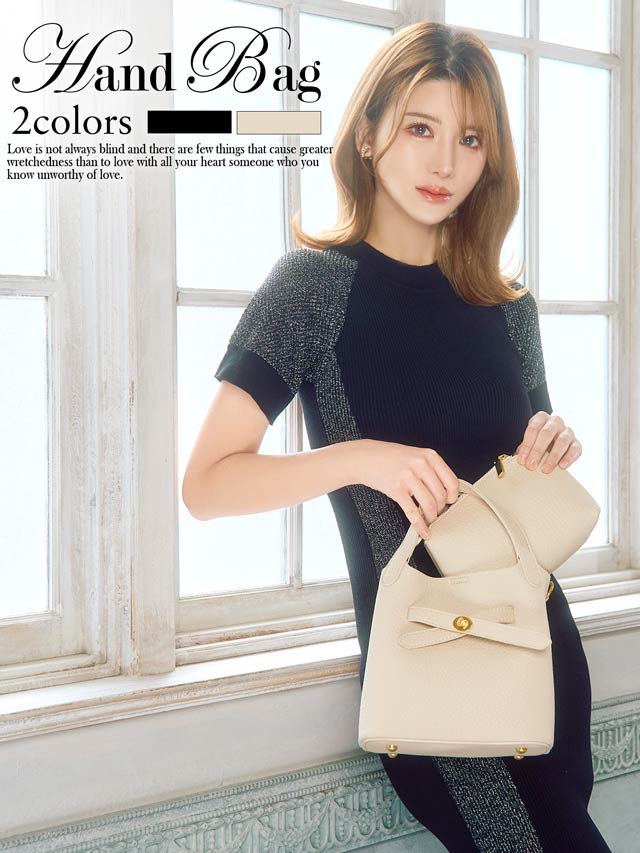 5/14新作![2way]クロスベルトミニポーチ付きハンドバッグ