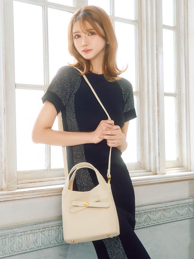 5/14新作![2way]クロスベルトミニポーチ付きハンドバッグ