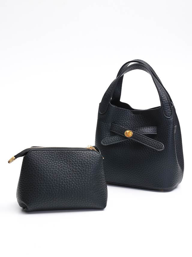 5/14新作![2way]クロスベルトミニポーチ付きハンドバッグ