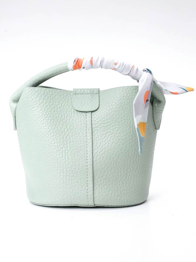 7/4新作![2way]スカーフ付きワンハンドルバケットバッグ