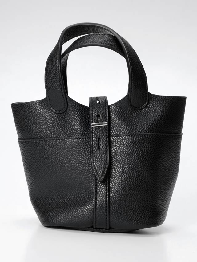 6/18新作![2way]巾着付きセンターベルトハンドバッグ