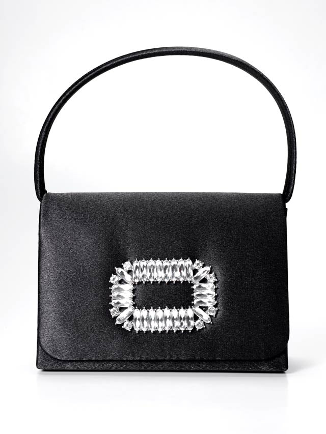 8/15新作![2way]シャイニービジュースクエアハンドバッグ