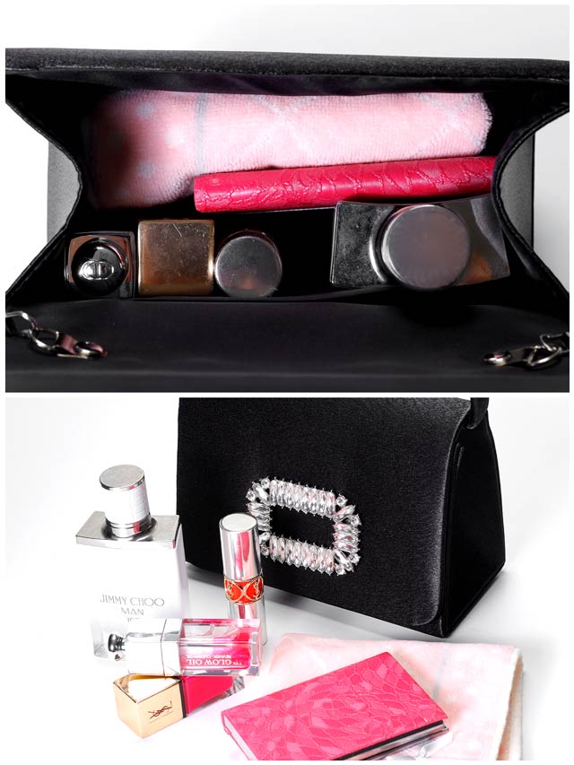 8/15新作![2way]シャイニービジュースクエアハンドバッグ